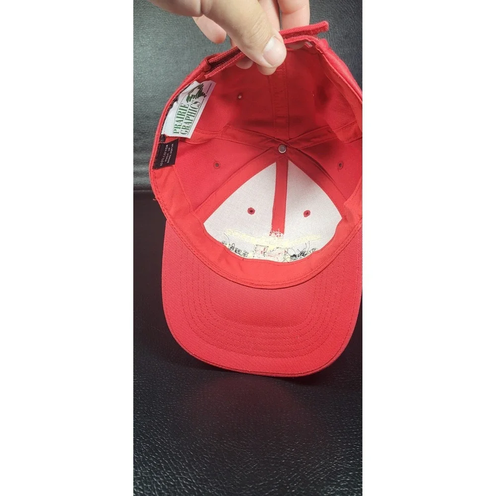 Vintage Nebraska Huskers National Champions 2002 Football Strap back Hat‎ Red